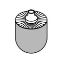 HEWI 921051 B&uuml;rstenkopf, zum einfachen Austausch an WC-B&uuml;rsten 100.20.010..., 800.20.010..., 805.20.020 und 900.20.010.. durch Bajonettverschluss, Verpackungseinheit 5 St&uuml;ck
