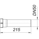Dallmer 090522 Verl&auml;ngerungsrohr V 5, 215 mm