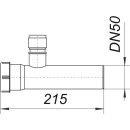Dallmer 090539 Verlängerungsrohr V 5, 215 mm