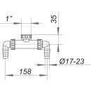 Dallmer 140128 Waschgeräte-Doppelanschluss,