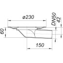 Dallmer 830029 Balkonablaufgeh&auml;use 83, DN 50