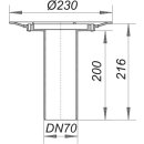 Dallmer 831040 Balkonablaufgehäuse 84,