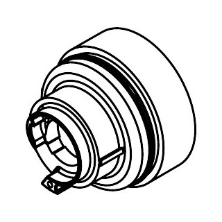 Hansgrohe 95839000 Rondelle darrêt droite Ecostat