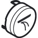 Hansgrohe 92574450 Bouton-poussoir Symbole pomme de...