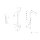 DORNBRACHT 20700370-08 Waschtisch-Dreilochbatterie mit Ablaufgarnitur MADISON Platin 20700370
