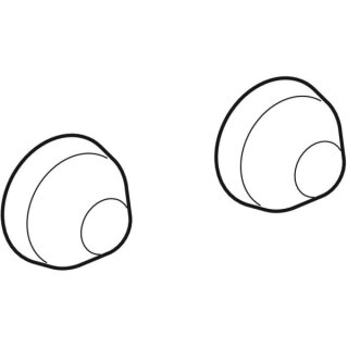 Geberit 596440000 Set Deckkappen für Befestigungsset