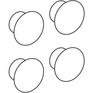 Geberit 596949000 Set Deckkappen für Hochschrank