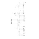 DORNBRACHT 25943892-33 Wannen-Zweilochbatterie f&uuml;r freistehende Montage mit Handbrausegarnitur TARA Schwarz matt 25943892
