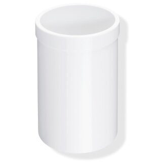 HEWI tumbler, plastic, plain colour signal white