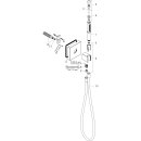 AXOR 12626000 Schlauchanschluss und Brausenhalter