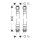 AXOR 13089000 Anschlu&szlig;schlauch Set 2-L.Thermostat