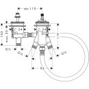 HANSGROHE 13550180 Grundset Wannenrandthermostat f&uuml;r