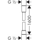 Hansgrohe 28276330 flexible de douche Isiflex b 1600mm bleu