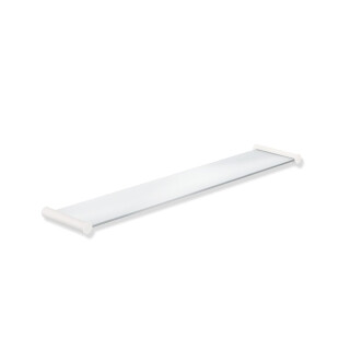 HEWI shelf System 162, Width 600 mm, glass top matt white