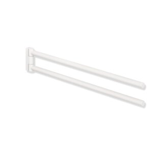 Porte-serv main HEWI sys 162, L 445 mm, bras inclinables blanc mat