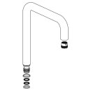 HEWI spout, round tube fitting