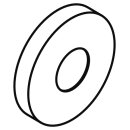 HEWI rosette cap, diameter 25.5, Rosette diameter 70 mm,...