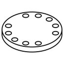 HEWI Sealing plate for Rose diameter 70 mm