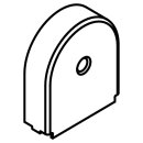 HEWI hinged cap, Folding support handle (B), ground