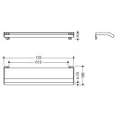 HEWI Shelf with grab rail, grind