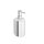 HEWI soap dispenser with holder, Glass inlay, chrome