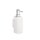 HEWI soap dispenser w. hdr, powder-coat Soap disp. poly matt white/matt wh