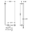 HEWI angled handle, diameter 32/32, paper roll holder,...