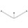 Tringle rideau HEWI, &Oslash; 25, E1/E2=787, 16 anneaux, chrom&eacute;