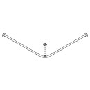 HEWI curtain rod, dia 25, AD 1/A2=987, 20 rings, polished