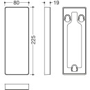HEWI cover for mobile FSR (A), chrome, frame plastic signal white