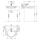 HEWI product set washbasin and ftg, Washb 950.11.101 and...