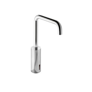 HEWI SENSORIC washbasin tap electric, chrome plated, round tube, battery