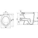 Ideal Standard v311601 WC eurovit sur pied, sur&eacute;lev&eacute;,