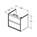 Ideal Standard ef753ps tiroir sup&eacute;rieur fa&ccedil;ade avant connecter air,