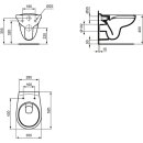 Ideal Standard k881201 Paquet combin&eacute; Wall-T-WC...