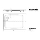 Kaldewei 430248040701 DW SUPERPLAN 402-2, 750x1000x25
