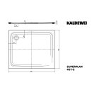 Kaldewei 430747933231 DW SUPERPLAN 407-5, 1000x1200