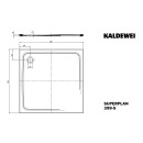 Kaldewei 447147933231 DW SUPERPLAN 399-5, 1200x1200