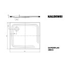Kaldewei 447847943231 DW SUPERPLAN 388-5, 800x900
