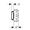 Geberit 461742001  GIS Traverse f&uuml;r AP-Armatur,