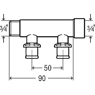 Viega 309237 Verteiler mit SC Sanfix P 2126.06