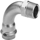 VIEGA 436902 Bogen 90 Grad mit SC Sanpress Inox