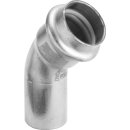 VIEGA 486228 Bogen 45 Grad SC Sanpress Inox G