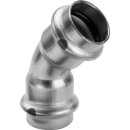 Viega 663124 Bogen 45 Grad mit SC Sanpress Inox