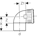 Geberit 390424141  Silent-PP Bogen 87,5Gr d90