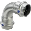 Viega 664756 Bogen 90 Grad mit SC Sanpress Inox