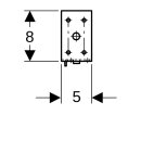 Geberit 111869001  Duofix Bef.-Set f&uuml;r St&auml;nderabstand