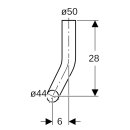 Geberit 118122111  Sp&uuml;lbogen 90Gr 28x21 cm