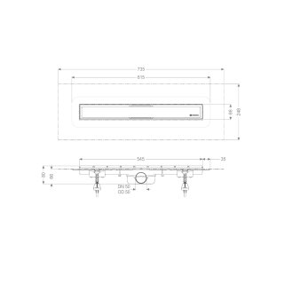 KESSEL 45600.61M Duschrinne Linearis Compact