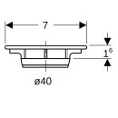 Geberit 150241461 Ablaufdeckel d52 mattverchromt